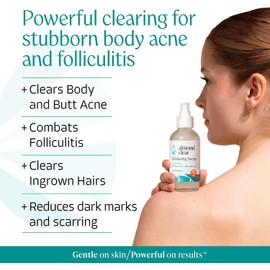 Almond Clear Sérum Nivel 2 Sérum Corporal Con Ácido Mandélico Para El Acné, La Foliculitis, El Envejecimiento Cutáneo, Los Vellos Encarnados Y Las Manchas Oscuras En Rostro, Pecho, Glúteos, Espalda,