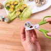 Green Stainless Steel Quail Egg Scissors,Egg Slicer Pigeon Clipper Shell