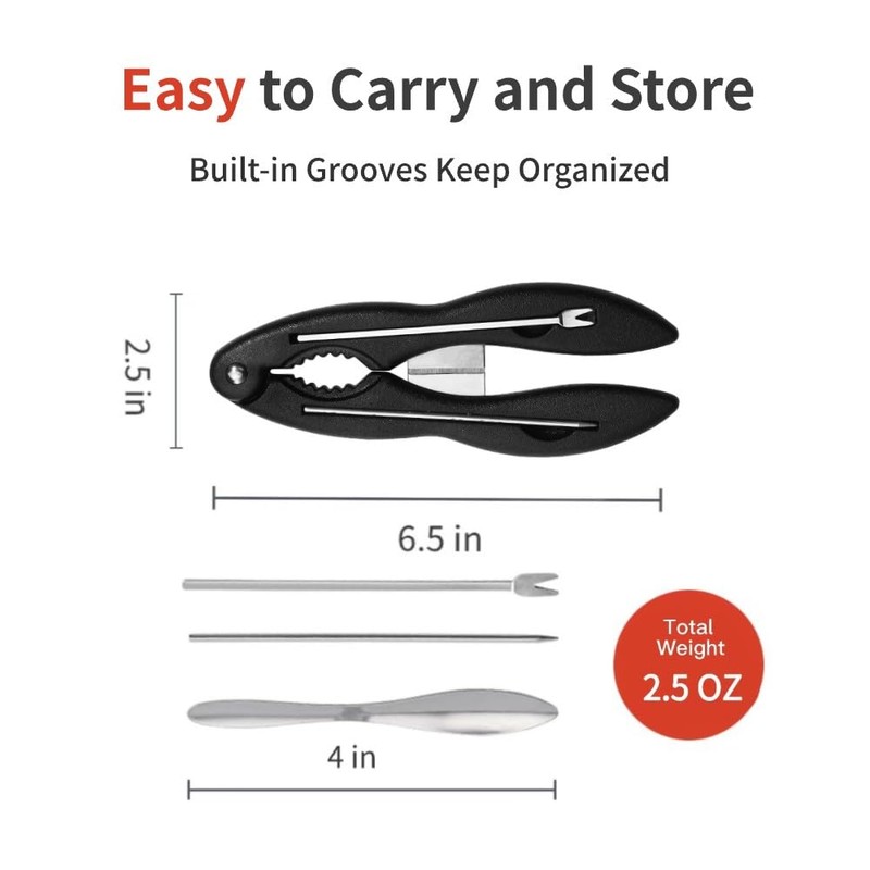ADORAMBLING Crab Crackers and Tools Multifunctional Crab Leg Crackers Efficient