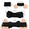 Casoty 6 Pcs Black Spa Headband Face Wash Headband and