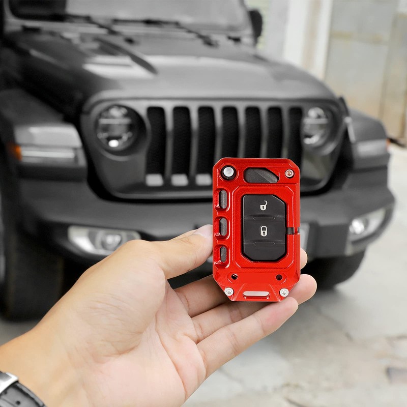 JeCar Key Fob Cover Case Key Holder Shell for 2018-2023