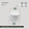 Vent Systems 6" Inch to 5" Inch Duct Reducer Adapter