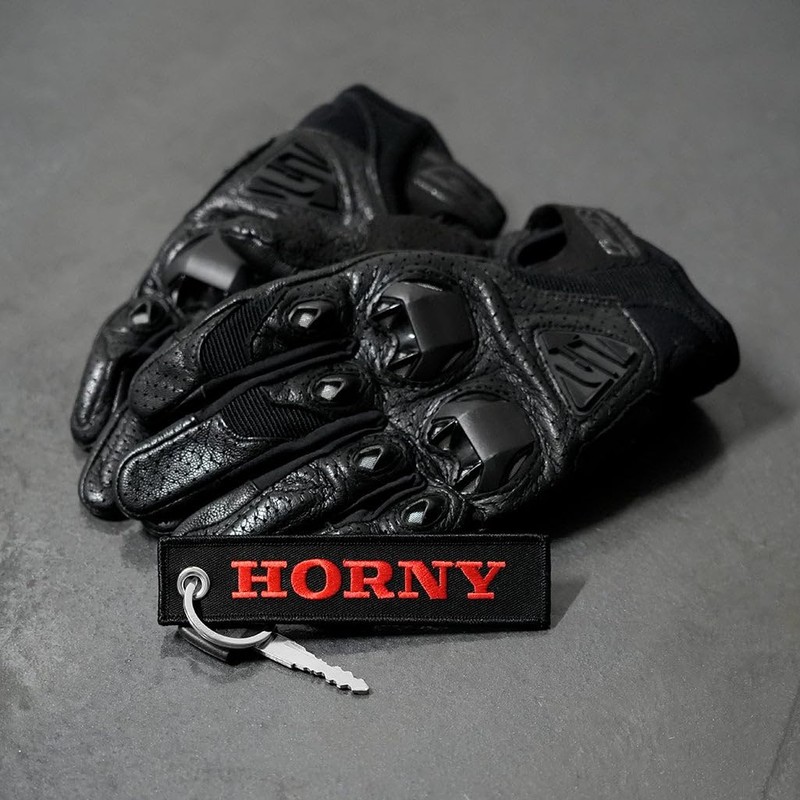 MotoLoot Keychain for Motorcycles, Scooters, Cars and Gifts (Horny)