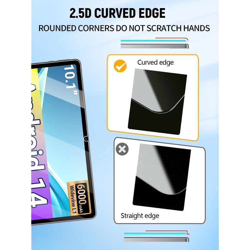 Screen Protector for DigiLand MID1061 Android 14 Tablet 10.1 Inch,