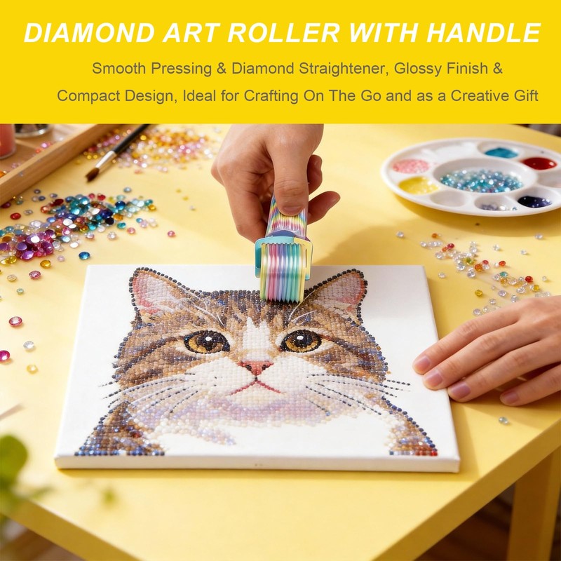2-Pack Diamond Art Roller Tool, Diamond Painting Roller and DIY