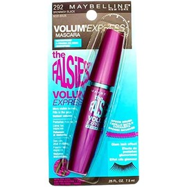 Maybelline New York Volum' Express The Falsies Waterproof Mascara, Brownish Black [292] 0.25 oz (Pack of 2)