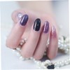 WOONEKY 3sheets Glitter Nail Art Stickers for Women Shiny Nail