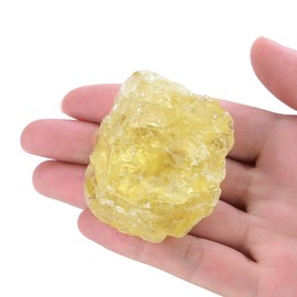 XIANNVXI Citrine Raw Crystals, 1.8-2.2inch Healing Crystals Natural Rough Stones for Tumbling, Cabbing, Decoration, Polishing, Wire Wrapping & Energy Work