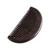 Tokuan KU-5000 Ebony Comb, Sparkling, Half Moon Type, Includes Carrying