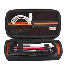 BOVKE Graphing Calculator Carrying Case Replacement for Texas Instruments TI-Nspire CX CAS/CX II CAS Color Graphing Calculator and More - Extra Mesh Pocket for USB Cables and Other Accessories, Black