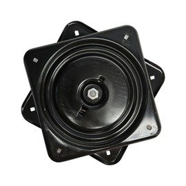 #10BK - 10.25" Flat Square Swivel Replacement for Barstool Recliner Chair or Furniture - 65 Ball Bearings Swivel Plate Mechanism, 360 Rotation. 400 Lbs Weight.
