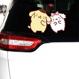 Anime Car Sticker Waterproof Car Bumper Sticker,Kawaii Car Accessories Car Window Decals,Cute Hood Decals for Cars（Purin）