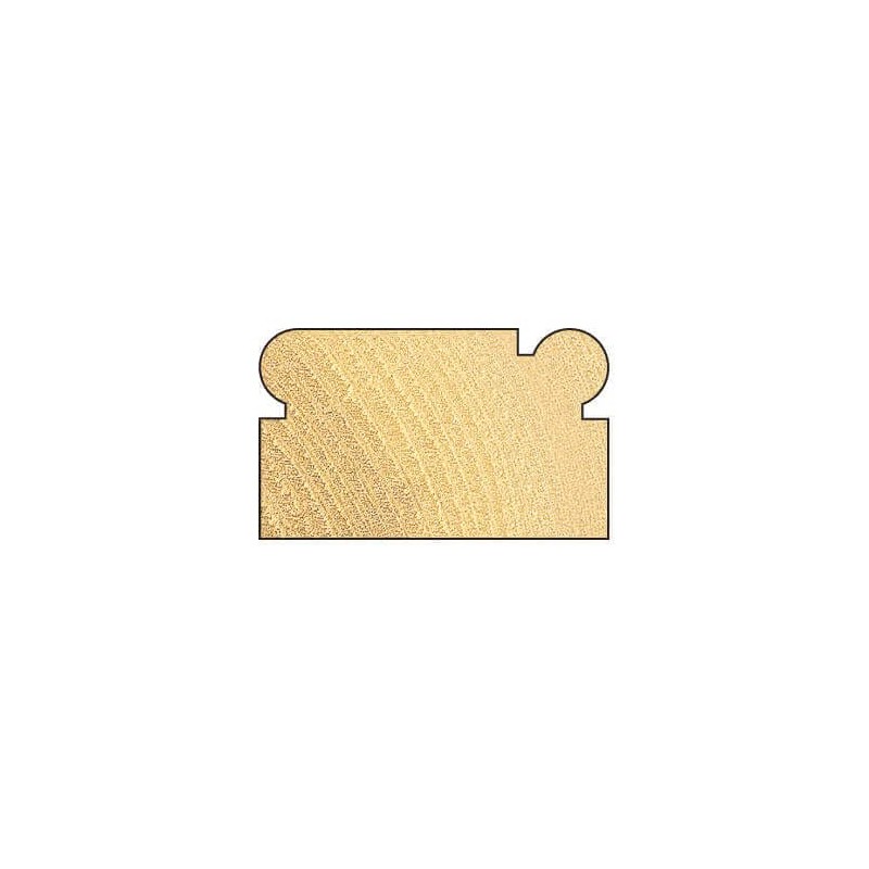 Trend CraftPro Corner Bead Router Cutter, 1/4 Inch Shank, 22.3mm