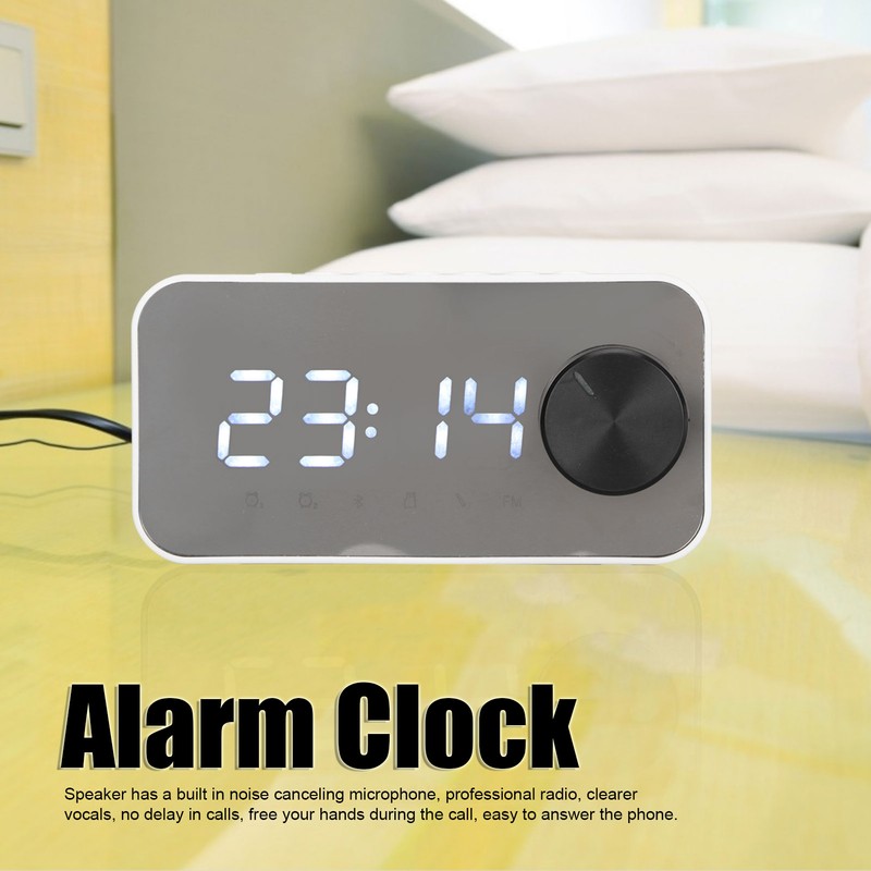 Wireless Bluetooth Speaker Multifunction Noise Cancelling Temperature Display Voice Broadcast