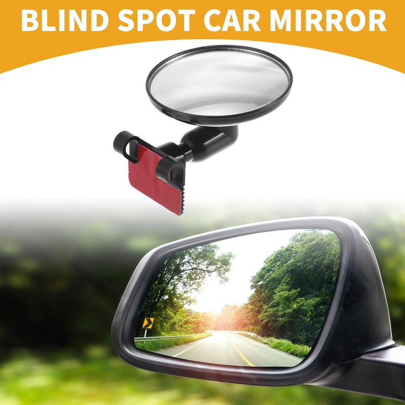 Partuto 1 Pc Small Universal Blind Spot Car Mirrors -