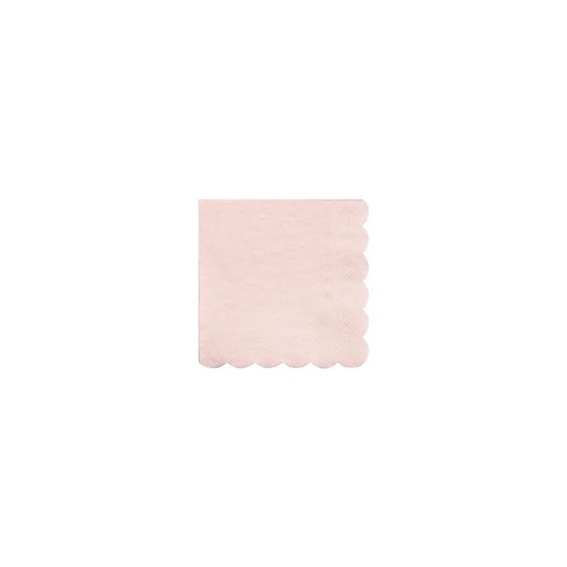 Meri Meri Disposable Paper Napkins (Pack of 20), Scalloped Edge,