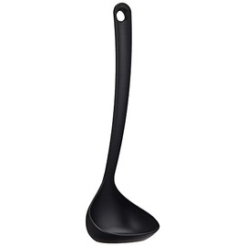 Pearl Metal BiT Action G-5002 Ladle, Black, 9.1 x 2.9 x 3.0 inches (23 x 7.3 x 7.5 cm), Standing Mini Nylon Ladle