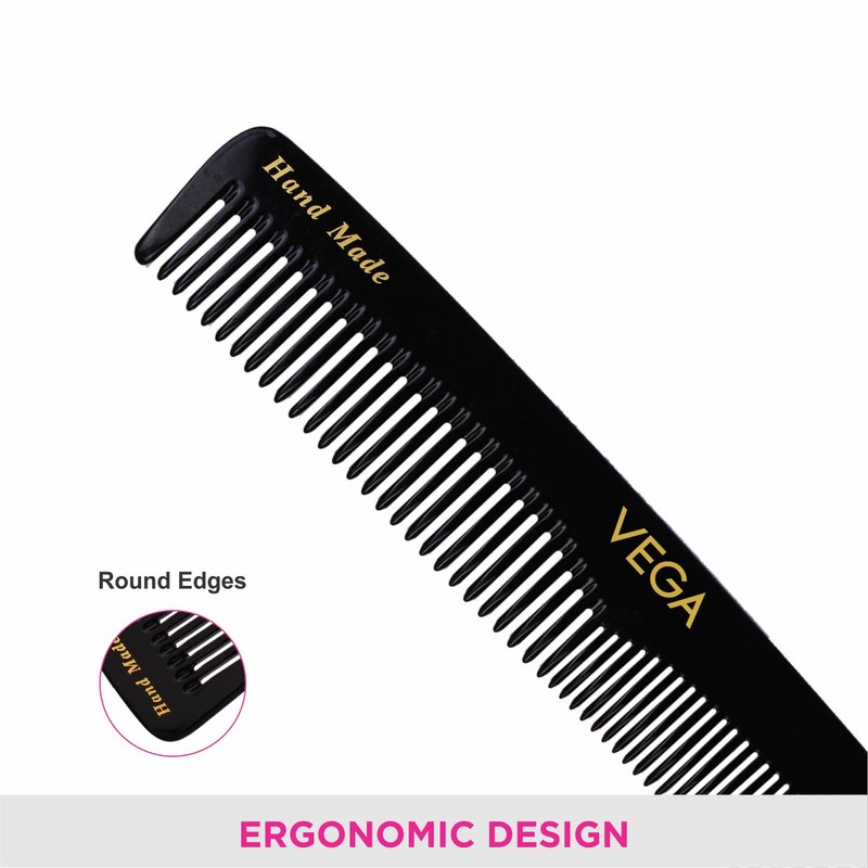 Vega Graduated Dressing Comb, black, 20 g