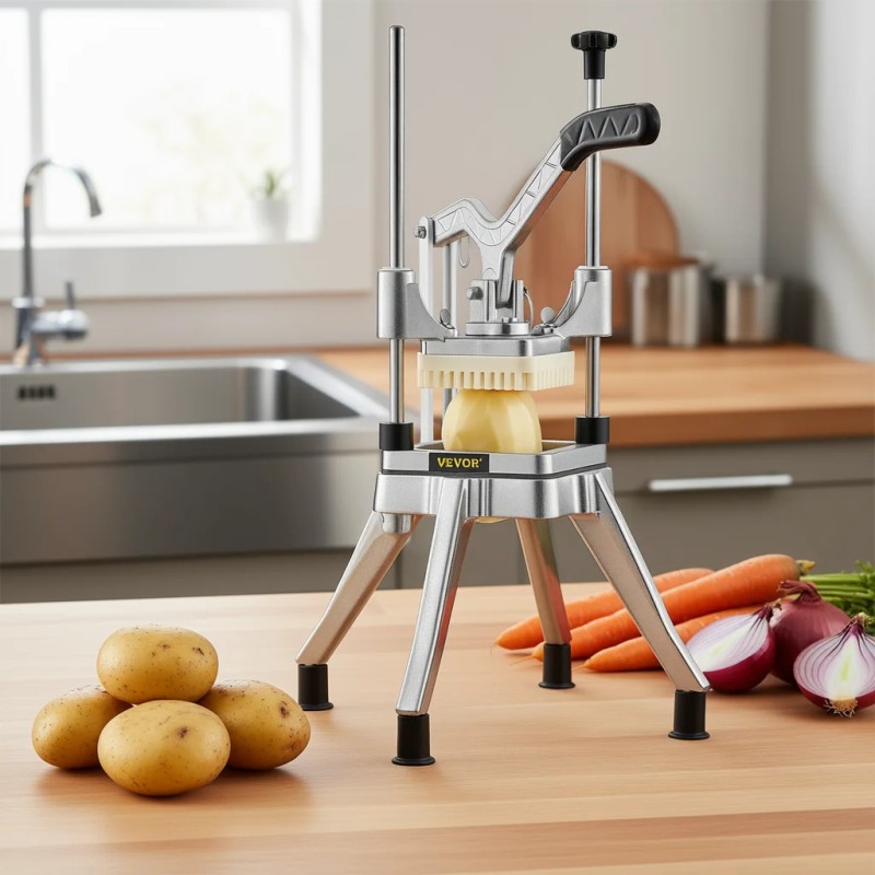 Vegetable Dicer Metal Manual Heavy Duty Food Preparation Tool for