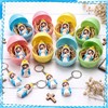 Amyhill 50 Pcs Mini Our Lady of Grace Figurines Keychain