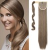 23" One Piece Wrap Around Ponytail Clip in Hair Extensions