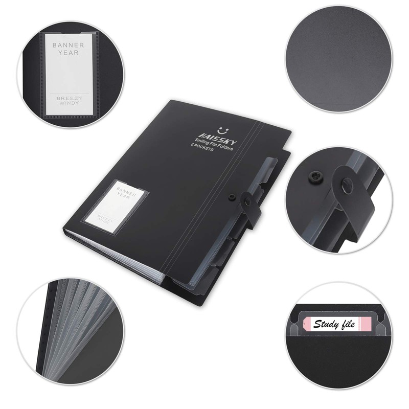 HAISSKY Document Folder A4, Expandable Folder A4 Expandable Portable File