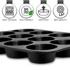 Eidoct 12 Hole Muffin Tray with PFOA Non Stick, Robust