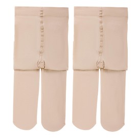 leg elegant 2 Pairs Girls Microfiber Soft Opaque Footed Dance Tights and Stockings (Theater Pink (2 Pairs) 11-13)