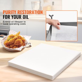 Happybuy Fryer Filter Paper, 100 Sheets, 19.3" x 16.1", Replacement Sheets for 18L/38L Commercial Fryer Machines, Ideal for Restaurants, Fast Food Shops, and Concession Stands