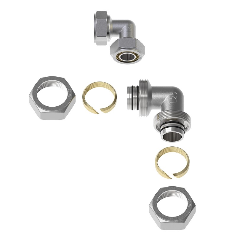8Pcs 3/4" Equal Elbow Air line Fittings for 3/4 Inch