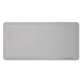 KitchenAid Gourmet Series Kitchen Comfort Gel Mat, Solid Basketweave, Matte Grey, 20"x39"