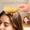 Peine para Masaje con Bolsa De Aire Antiestático,Cepillo De Bambú