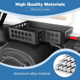 PDKLIN for Jeep JLU Trunk Left Side Cargo Rack Shelf Organizer Modular Storage Box Basket System Luggage Storage Carrier for Jeep Wrangler JLU 2024 up 4DR for Hardtop