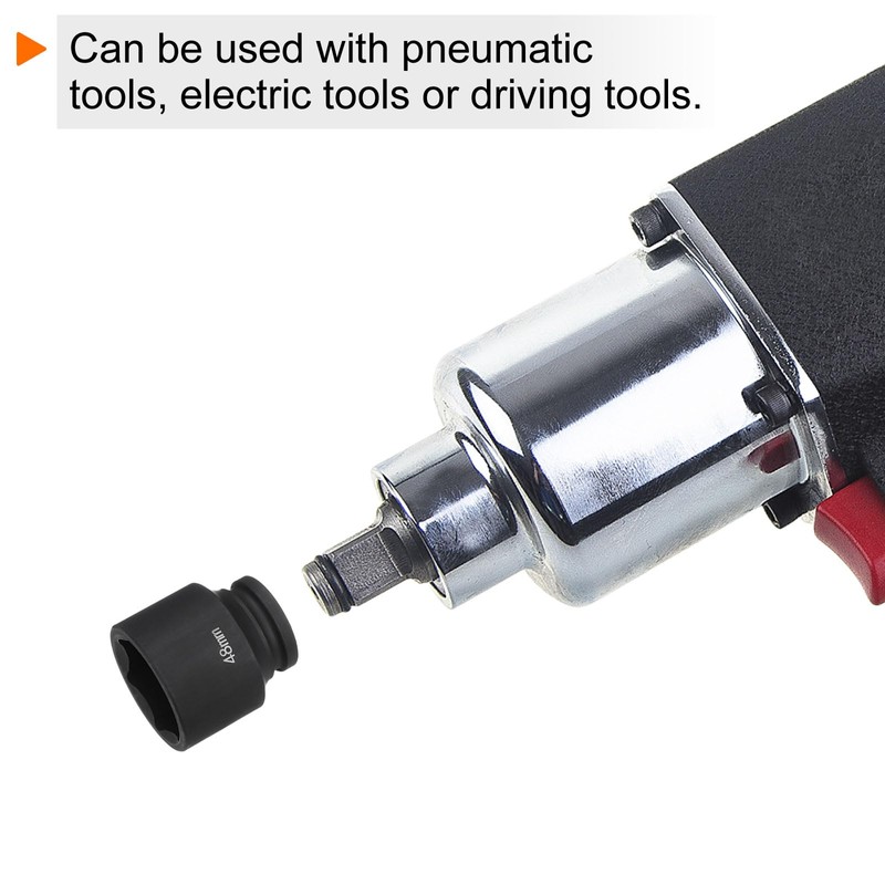 sourcing map 6-Point Impact Socket 3/4" Drive 48mm Metric 40Cr