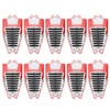 80pcs Silicone Lazy Shoelaces Elastic Black No Tie Shoe Laces