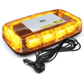 LUMENIX 36LED Roof Top Mini Strobe Light with Magnetic Base Rooftop Snow Plow Tow Truck
