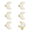 MOROBOR Decorative Moon Kitchen Cabinet Knobs, 6 Pack Creative Dresser
