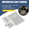 62 Pcs Motorcycle Bolt Covers Engine Head Bolt Toppers Caps