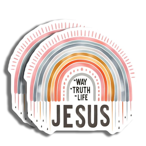 Christian Magnets - Religious Decor - Inspirational Rainbow Magnet -