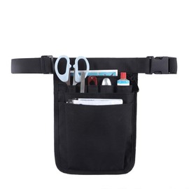 Nurse Pouch, Work, Belt Pouch, Suitable for Nurses, Hairdressers, Nurses, Nurses, Multi-functional Pockets, Thin Waterproof, One-touch Adjustable Belt, Tool and Stationery Storage
