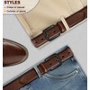 KEMISANT Men Belt-Genuine Leather Belt for Men Dress Casual Golf
