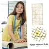 jojofuny Patchwork Ruler for Quilting Sewing Transparent Measuring Tool with