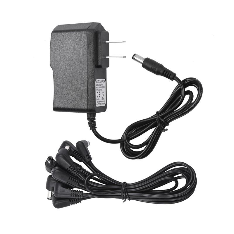 Guitar Effect Pedal Power Supply Adapter with 8 Ways Daisy