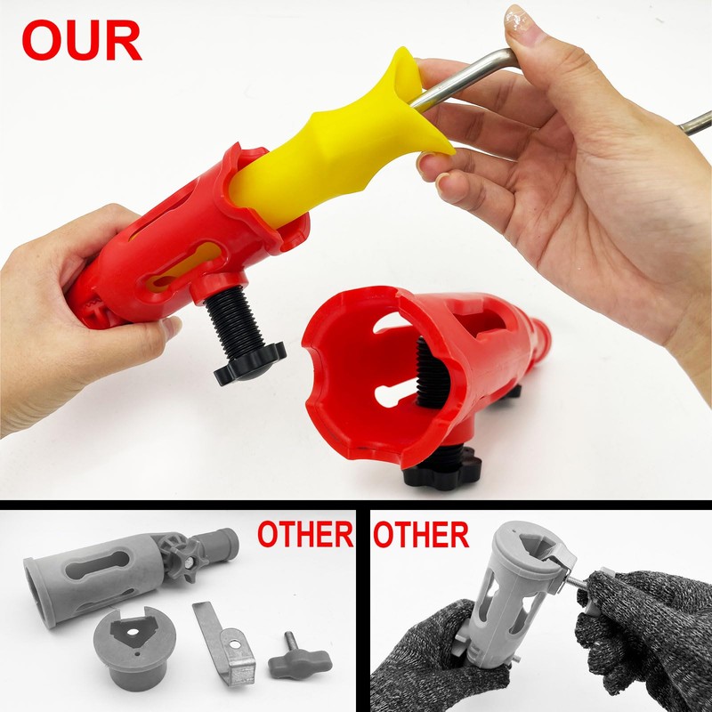 WYXDSDEV Multi-Angle Paint Brush Extender Red, Paint Edger Tool for