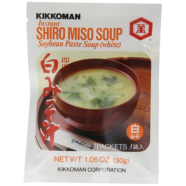 Kikkoman Instant Shiro Miso Soup, 1.05-Ounce Units (Pack of 12)