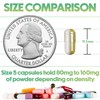 XPRS Nutra Size 5 Empty Capsules - 100 Count Clear