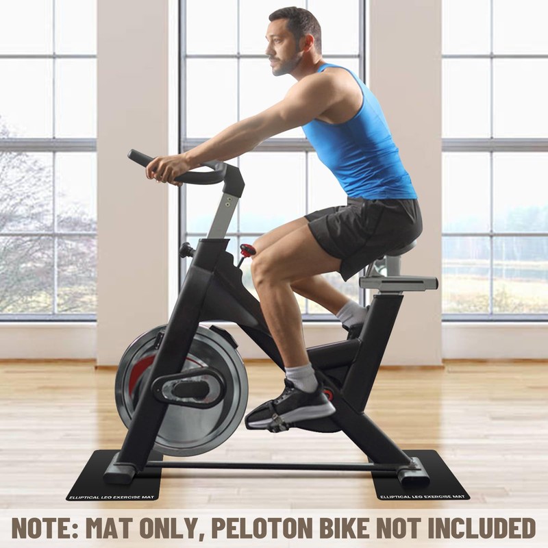Under Desk Elliptical Mat - Non-Slip Exercise Equipment for Peloton