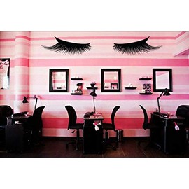 Eyelashes decal,Eyelashes Eye Decal,Eyelashes Eye Sticker,Girls Eyes,Eyebrows Decal,Brow Bar decal,Beauty Salon Decal,Make Up Decal r1981