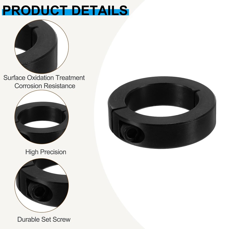 PATIKIL 40mm Single Split Shaft Collar 60mm OD 15mm Thickness