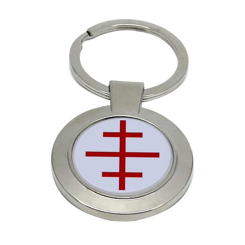 Papal Cross Christian Key Ring